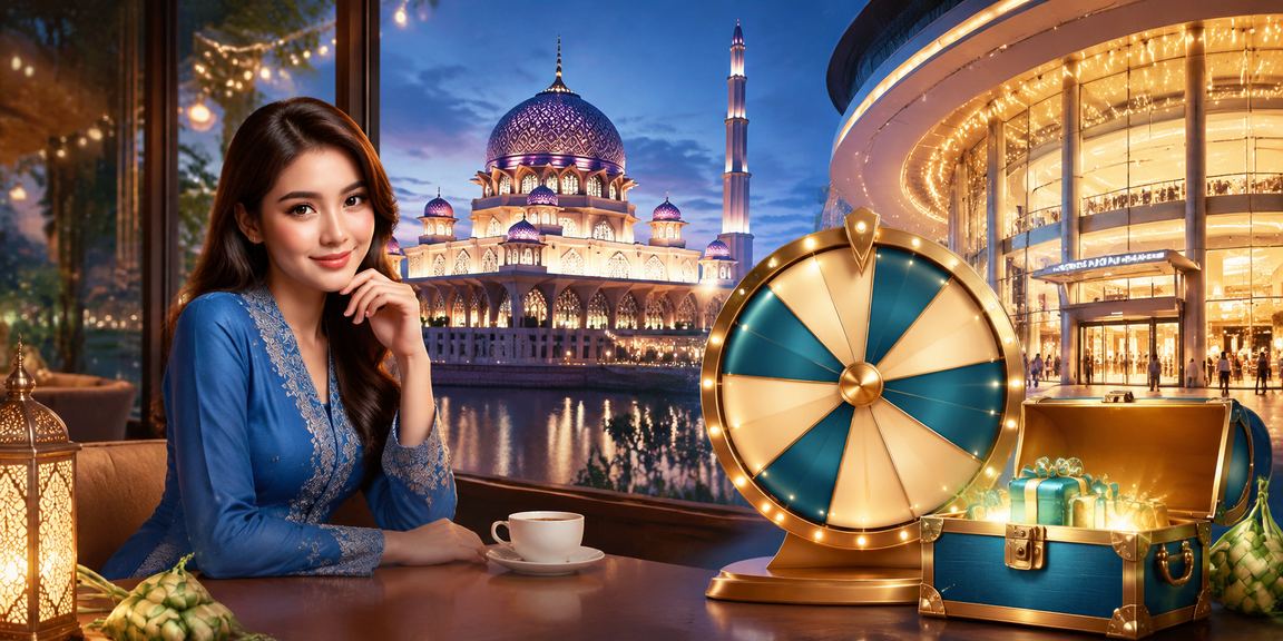 Pemain roulette Putrajaya berbaju kurung menikmati permainan kasino dalam talian